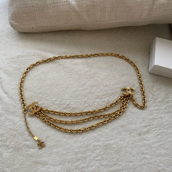 Vintage Chanel gold chain belt - one size - Picture 5 of 6